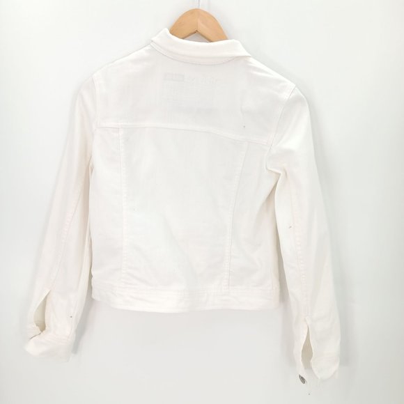 MERONA WOMANS XS DENIM WHITE JACKET - Picture 13 of 16